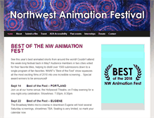 Tablet Screenshot of nwanimationfest.com